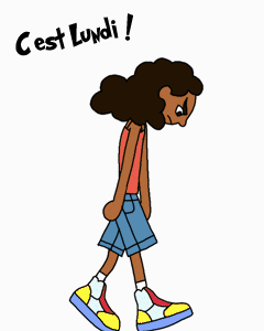 Gif animé c'est lundi triste